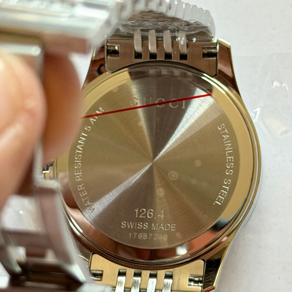 Men's Gucci G-Timeless Silver Black Dial Watch 38mm - Picture 4 of 9